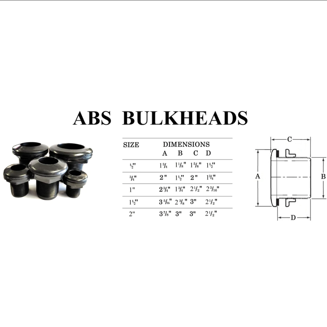 ABS Bulkhead Slip x Slip