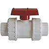 1" PVC True Union Ball Valve White